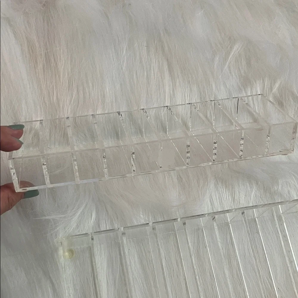 Clear Acrylic Makeup Organizer Trays
